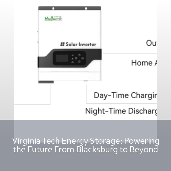 Virginia Tech Energy Storage: Powering the Future From Blacksburg to Beyond